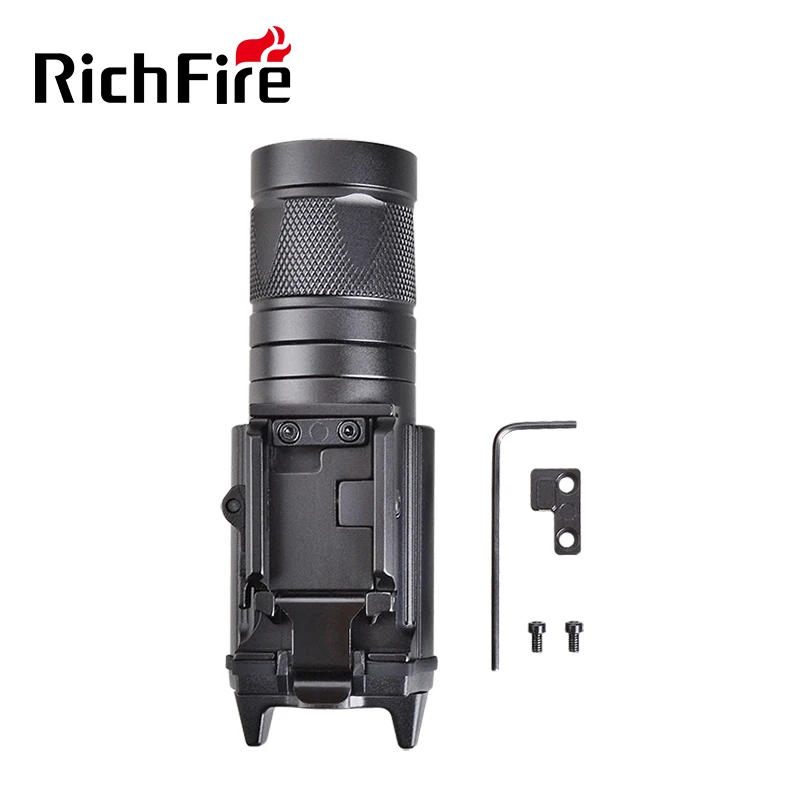 Description Picture 3 of itemRichFire SFD054 Tactical Flashlight SST20+IR850 450LM Rechargeable Torch with 20mm Picatinny Rail Mount for Pistol Handgun Rifle