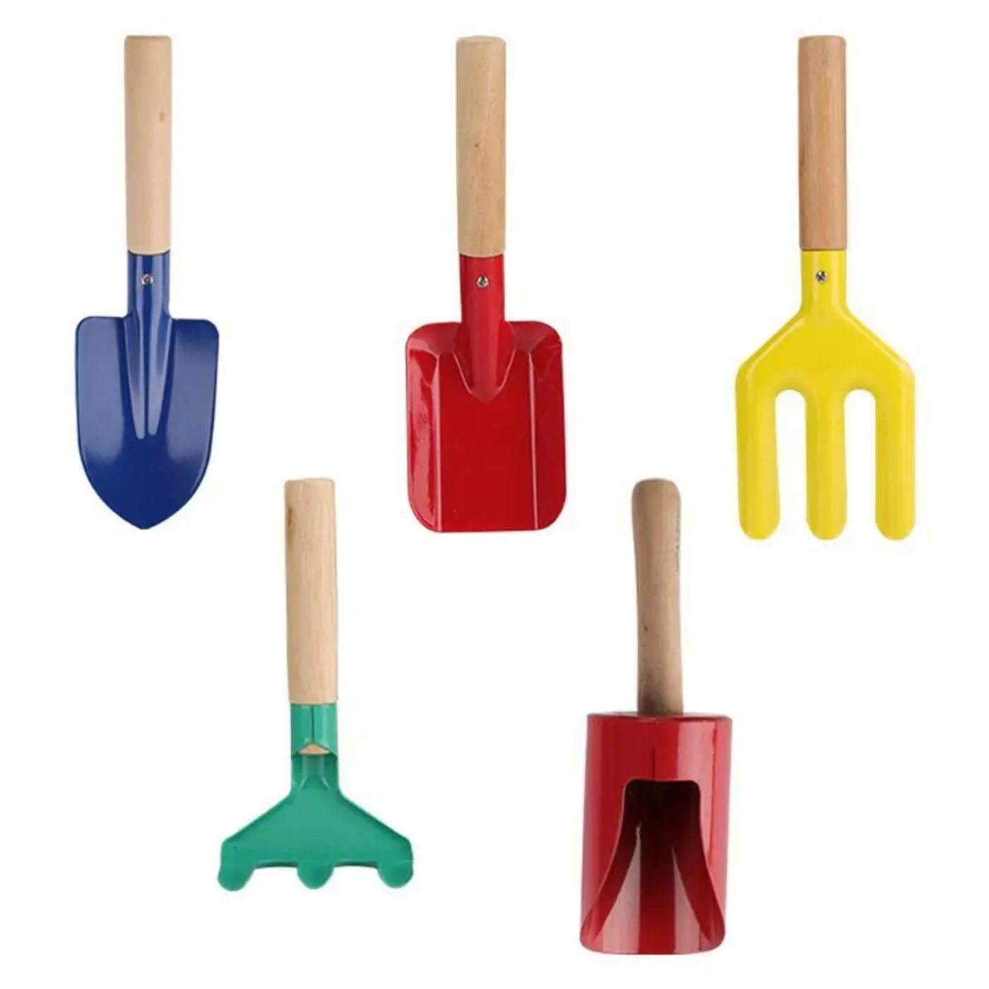 Description Picture 2 of itemMetal Candy Color Shovel Beach Toy Scoop Fork Trowel Rake Gardening Tool Kids Garden Tool