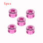 5pcs pink 6.5mm