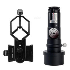Red Dot Laser Collimator 1.25'' Triple Cemented Lens with 2" Adapter for Newtonian Reflector Microscope Telescope Phone Mount