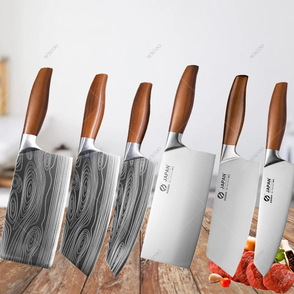 Description Picture 2 of itemStainless Steel Japanese Chef Knives Set Meat Fish Vegetables Chopping Meat Cleaver Butcher Knife Chinese Kitchen Knife
