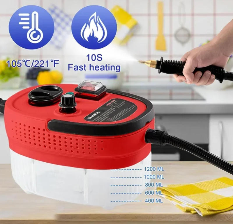 Description Picture 3 of itemHigh Pressure Steam Cleaner Handheld High Temperature Steam Cleaner for Home Kitchen Bathroom Car Cleaning Steam Cleaner EU/US