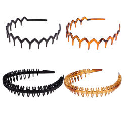4 Pcs Vintage Non-slip Headband Hair for Women Wrist Towels Washing Face Black Anti-Slip Headdress Household