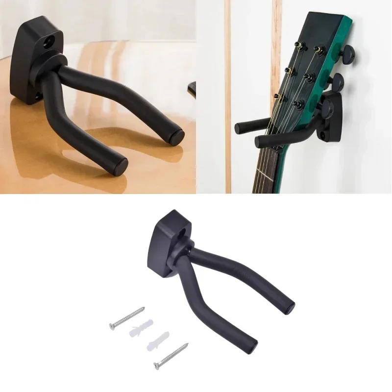 Description Picture 4 of itemMulti-styles Guitar Wall Mount Hanger Non-slip Instrument Rack Holder for Classical/Folk/Electric Guitar Bass Ukulele