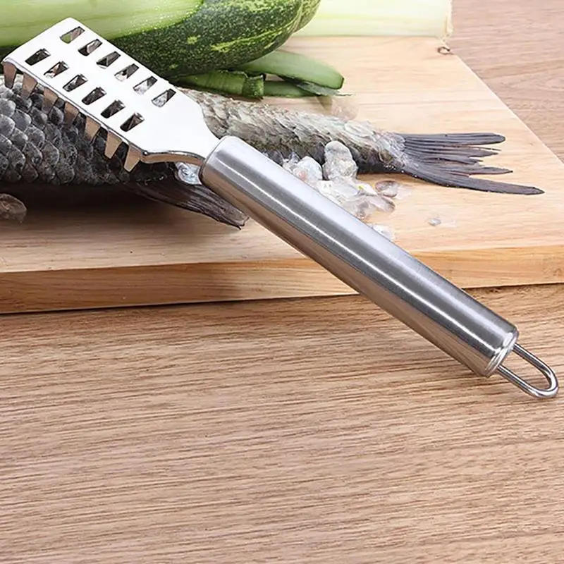 Description Picture 4 of itemFish Skin Brush Scraping Fish Scale Peeler Fast Remove Fish Knife Cleaning Scaler Scraper Fruits Vegetable Peeler Drop Ship