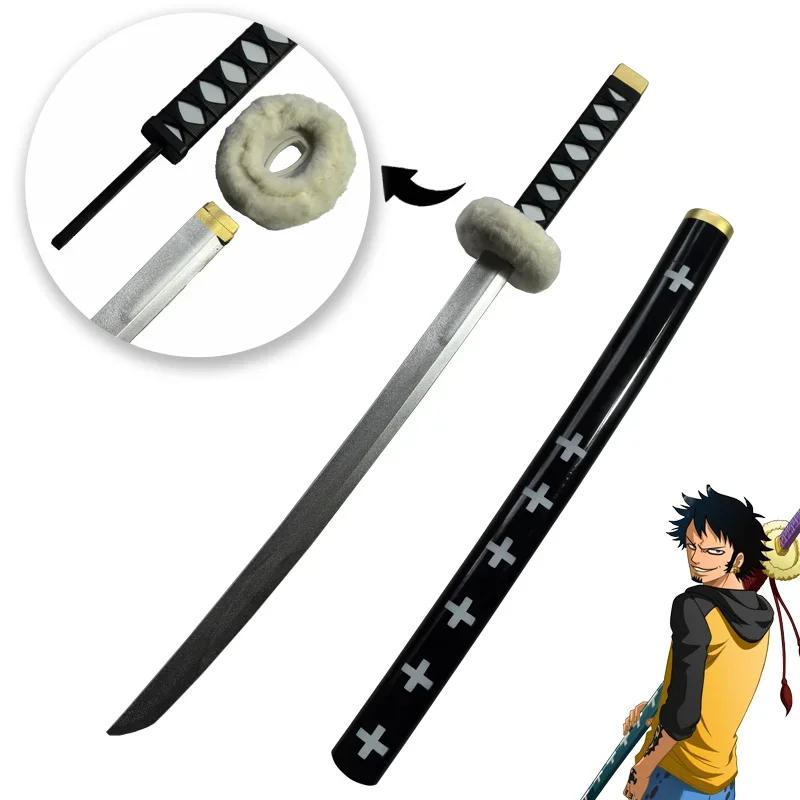 Description Picture 3 of item72cm Anime Cosplay Roronoa Zoro Katana Sword PU Trafalgar Law Sword Role Playing Aki Mizu Samurai Weapon Party boy Gifts model
