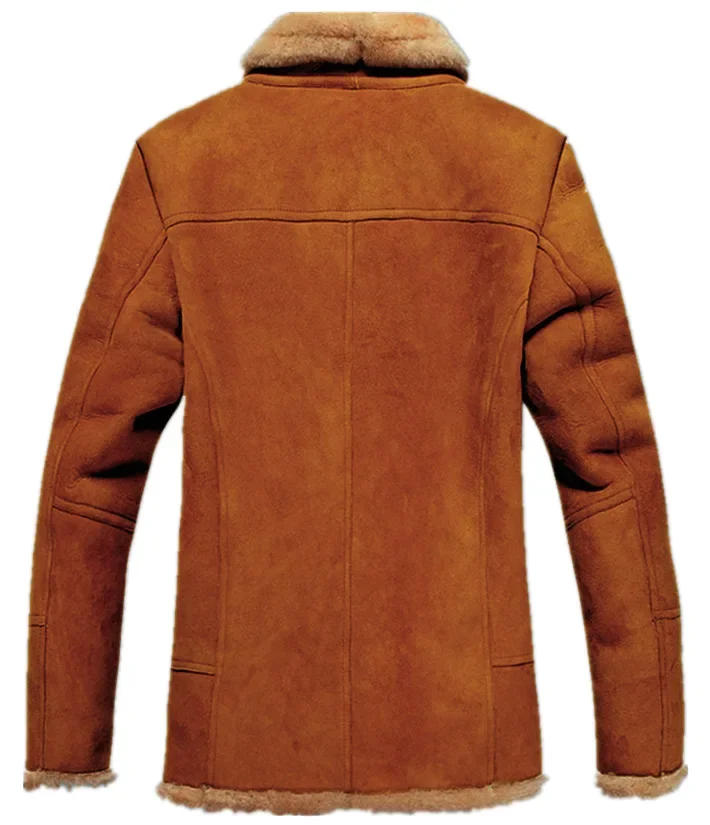 Description Picture 4 of item2023 Leather and Fur Integrated Men's Jacket, Autumn and Winter Thickened Jacket, Suede Warm Coat, Cotton Jacket