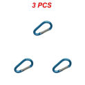 1/2/3PCS 8mm Carabiner Spring Snap Hook Spring Link Hook Clip Hook D-ring Snap Hook Aluminum Backpack Hanging Keychain Not for