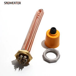 SNDHEATER Water Immersion Heating Element 3KW 4.5KW 6KW 9KW 12KW Tubular Duct Burner 220V 380V 240mm Fast Boiling Pipe For Tank