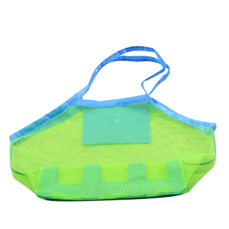 Description Picture 5 of itemOutdoor Children Beach Mesh Bag Sand Away Foldable Portable Kids Beach Clothes Bags Toy Storage Sundries Organiser Bag Backpack