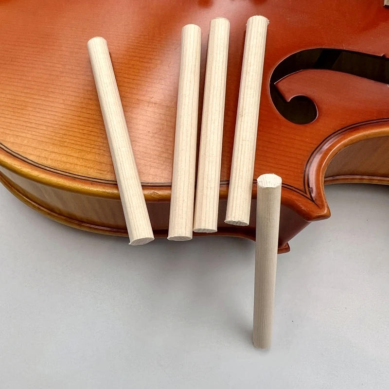Description Picture 6 of item20/50pcs Violin 4/4 3/4 1/2 1/4 Sound Post Spruce Wood bass Column Speaker Viola Cello Soundposts Fiddle accessories part