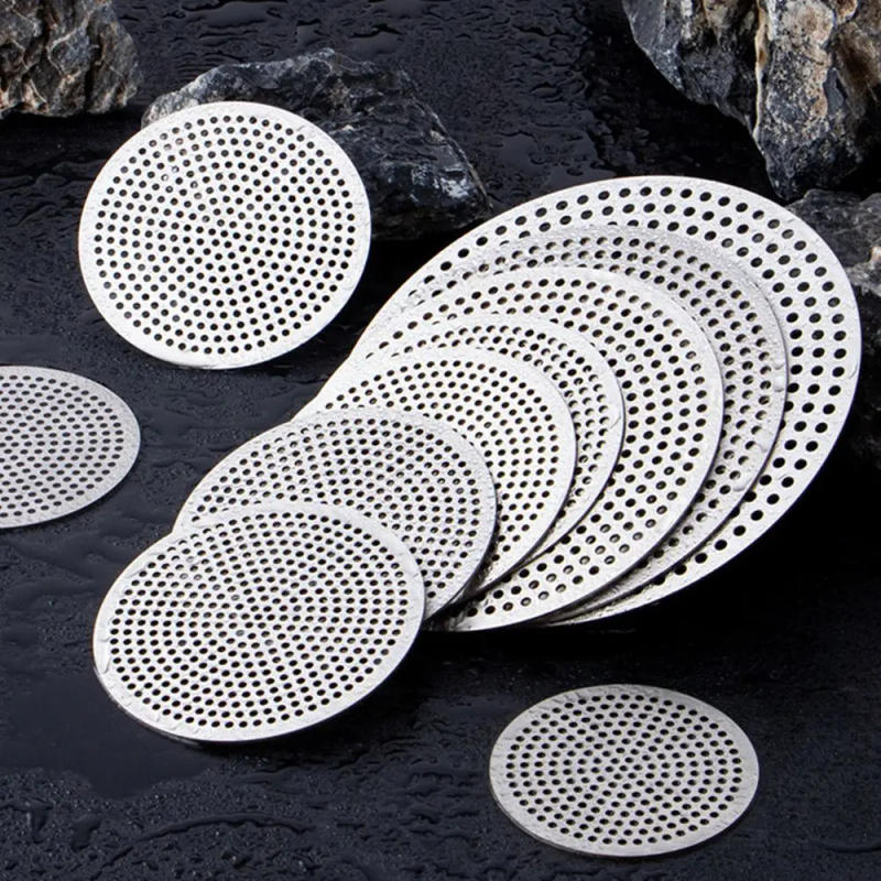 Description Picture 2 of item304 stainless Stopper Colander Bathroom Accessories Shower Drain Cover Drains Cover Floor drain pad Sink Strainer Hair Filter
