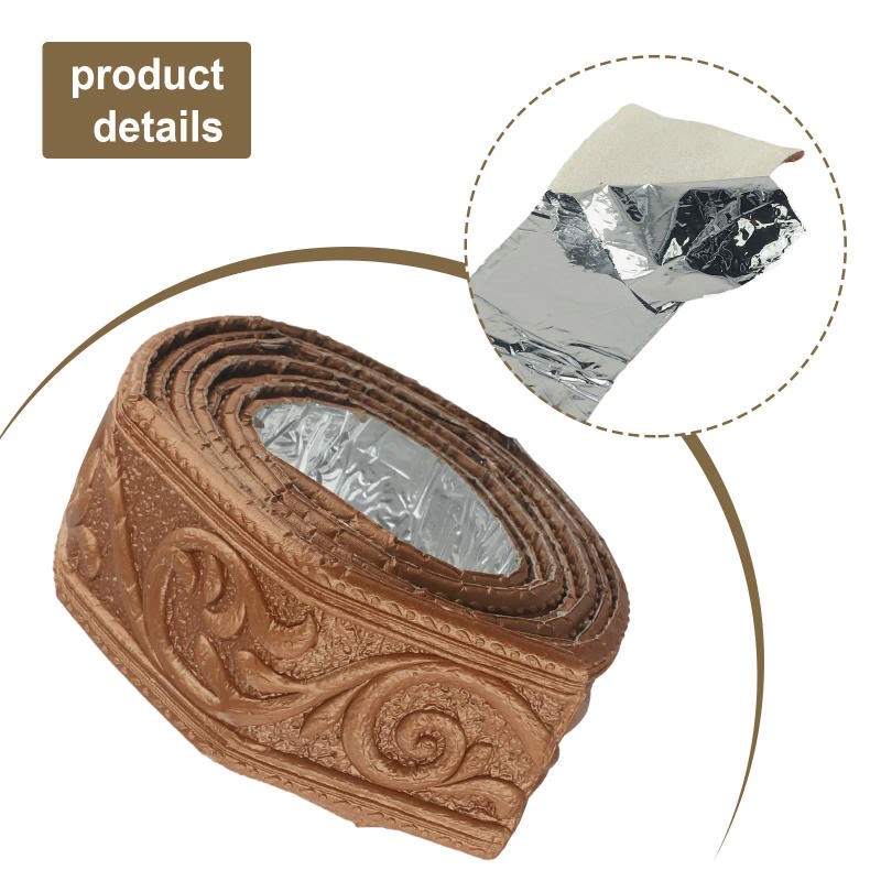 Description Picture 6 of item3D-Wall Trim Line Skirting Sticker Self-Adhesive Vinyl Wall Trim Sticker Household Waterproof Baseboard Wall-paper DIY Decoracti