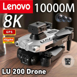 Lenovo 10000M LU200 GPS 8K HD Triple Camera Aerial Photography WIFI Optical Localization Automatic Obstacle Avoidance Drone