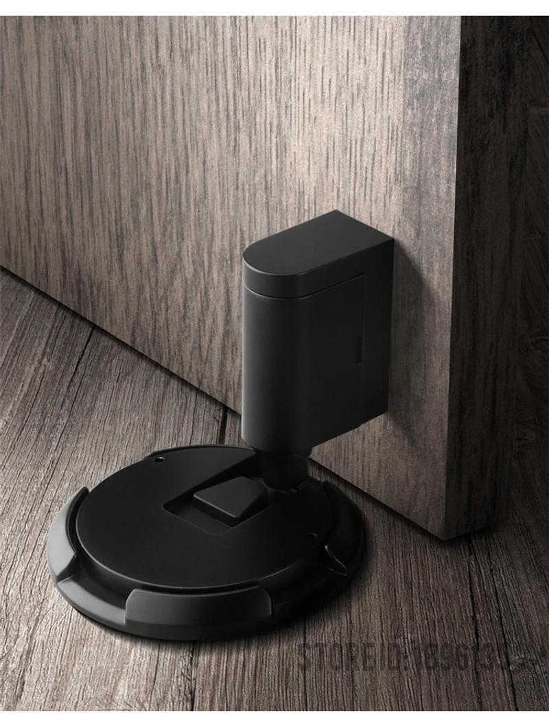 Description Picture 5 of itemKAK Non-Punch Mechanical Door Stopper Adjustable Heavy Duty Windproof Door Holder Gold Automatic Door Stops Hardware Fittings