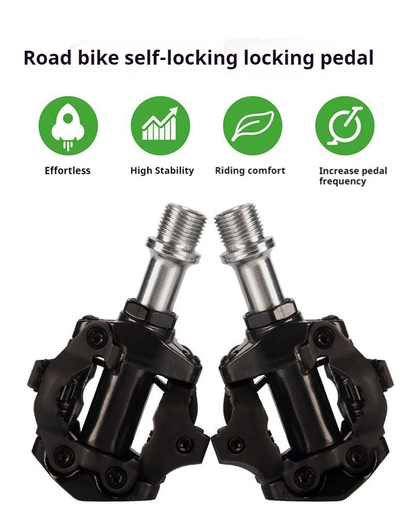 Description Picture 2 of itemENLEE Bicycle Lock Pedal 1 With Free Cleat For SPD System MTB Road Aluminum Anti-slip Sealed Bearing Lock Accessories