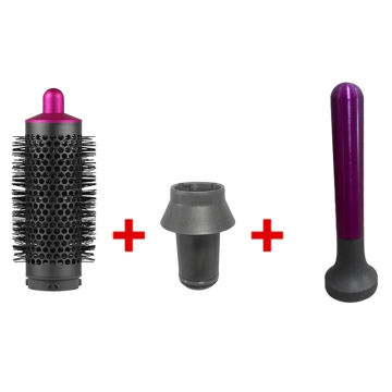 Cylinder Comb+Adapter+Handle Kit For Dyson Airwrap Hair Dryer Parts Accessories Multi-Functional Dual-Purpose Cylinder Comb