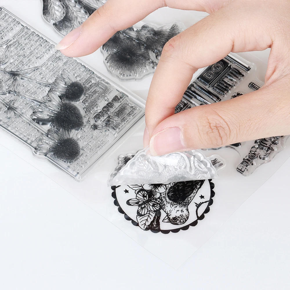 Description Picture 2 of item1pc Text Label Border Silicone Stamps for Scrapbooking DIY Clipping Craft Painting Tool Decorationï¼ŒDiy Greeting Card Handmade