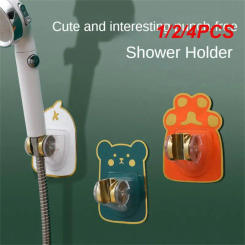 1/2/4PCS Sprinkler Seat Shower Fixed Adorable Flower Shower Mounting Brackets Shower Bracket Fixed Wall Base 12.5×8.5cm Bathroom