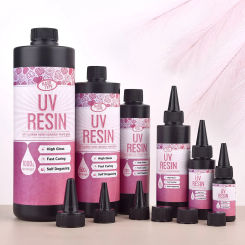 20g/50g/100g UV Epoxy Resin Glue DIY Jewelry Making UV High Transparency Fast Drying High Hardness Glue UV Lamp