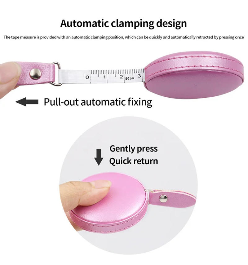 Description Picture 5 of item150cm 60 "Portable Retractable Ruler Tape Measures Height Children Ruler Centimeter Inch Roll Tape