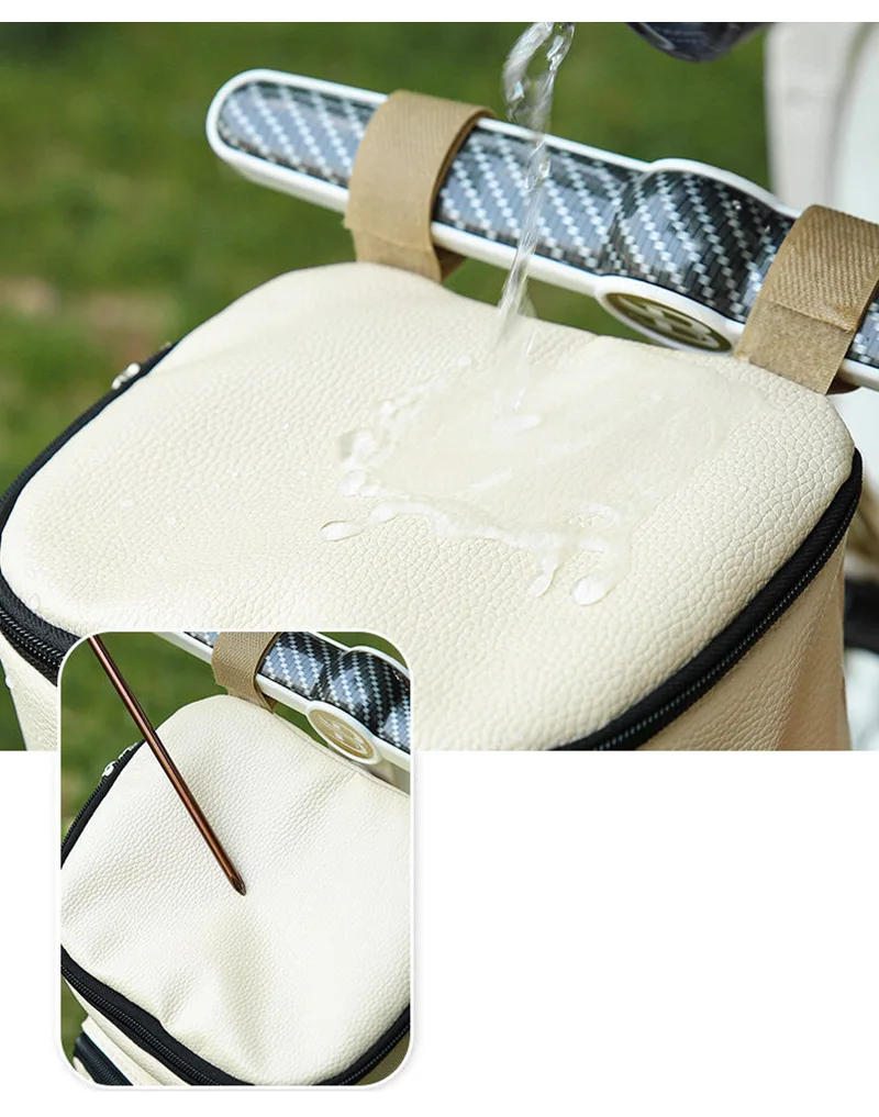 Description Picture 6 of itemBear Storage Bag for Baby Stroller PU Leather Milk Powder Bottle Tissue Organizer Bag Travel Pram Carriage Stroller Accessories