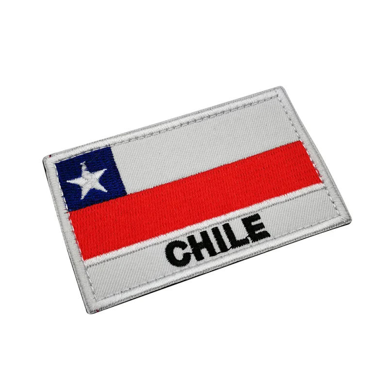 Description Picture 4 of itemChile Flag IR Tactical Patch Infrared Applique PVC Rubber Badge Army Armband Backpack Hat Sticker Military Patch for Clothing