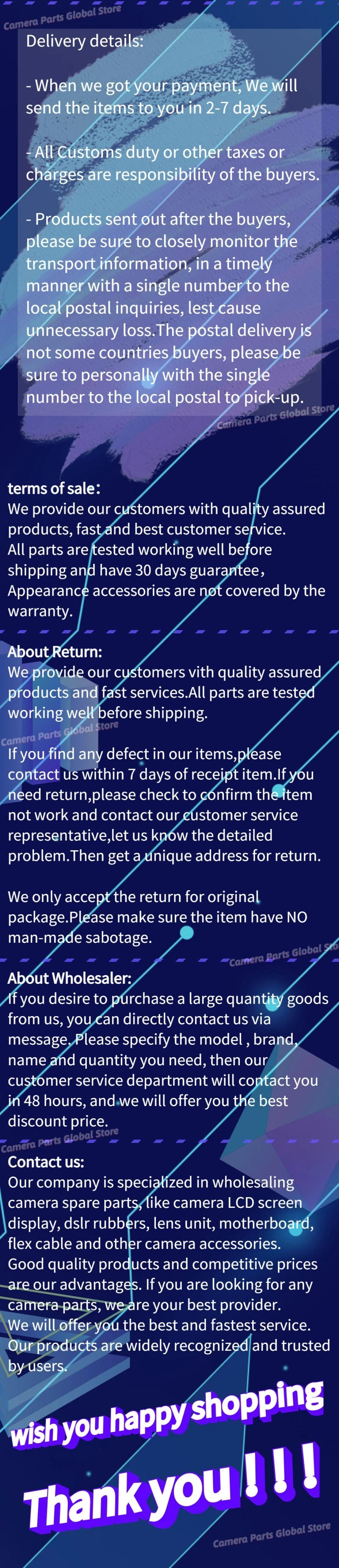 Description Picture 6 of itemOriginal Camera Housings Back Shell For Nikon D6 Back Cover Rear Case Shell D 6 Camera Replacement Unit Repair Spare Part