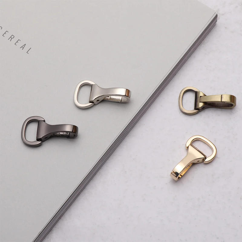 Description Picture 2 of itemMetal Snap Hook Trigger Lobster Clasp Spring Gate Clip Leather Craft Belt Webbing Keychain Bag Strap Accessories 4 Colors