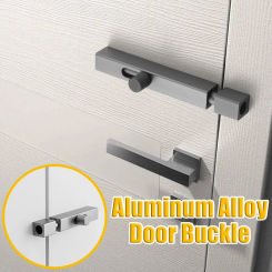 4 Inch Hardware Door Lock Aluminum Alloy Barrel Bolt Latch Padlock Clasp Set Brushed For Locking Door Window