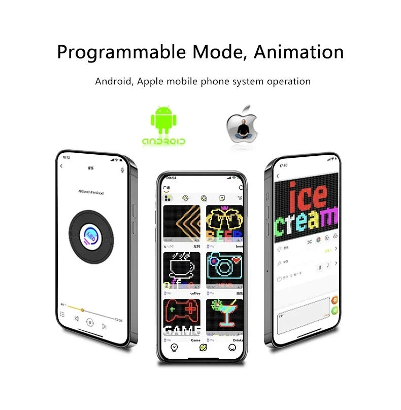 Description Picture 4 of itemDIY LED Screen Sign Flexible Led Panel RGB Scrolling Message Display Board Advertising Foldable App Soft Car Rear Window Display