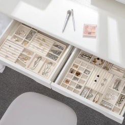 Separator Jewellery Storage Box Flocking Sorting Drawer Rings Necklaces Earrings Jewelry Accessories Organizer Display