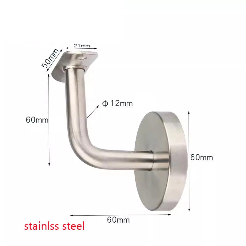 Description Picture 2 of itemStainless Steel Solid Combination Wall Bracket Handrail Stair Fixing Holder Glass Clamp Household Hardware Part