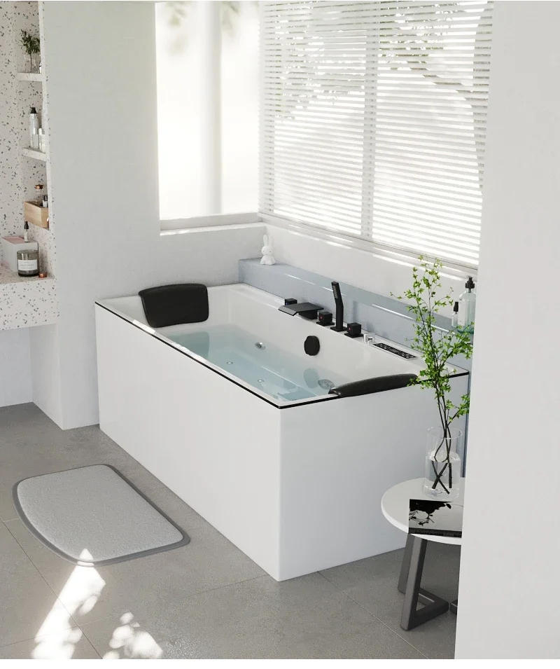 Description Picture 6 of itemAcrylic Whirlpool Outdoor Intelligent Constant Temperature Surfing Massage Bathtub Modern Household Aldult Hydromassage Bath