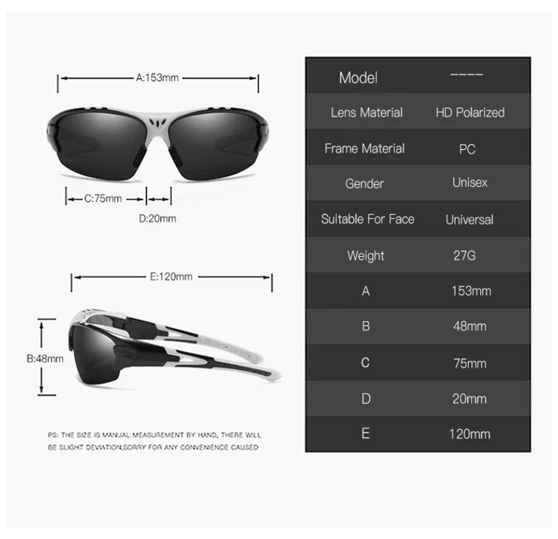 Description Picture 4 of itemJSJM 2022 New Fashion Polarized Sunglasses Men Cycling Fishing Glasses Outdoor Sports UV400 Protection Sun Glasses Eyewear Male