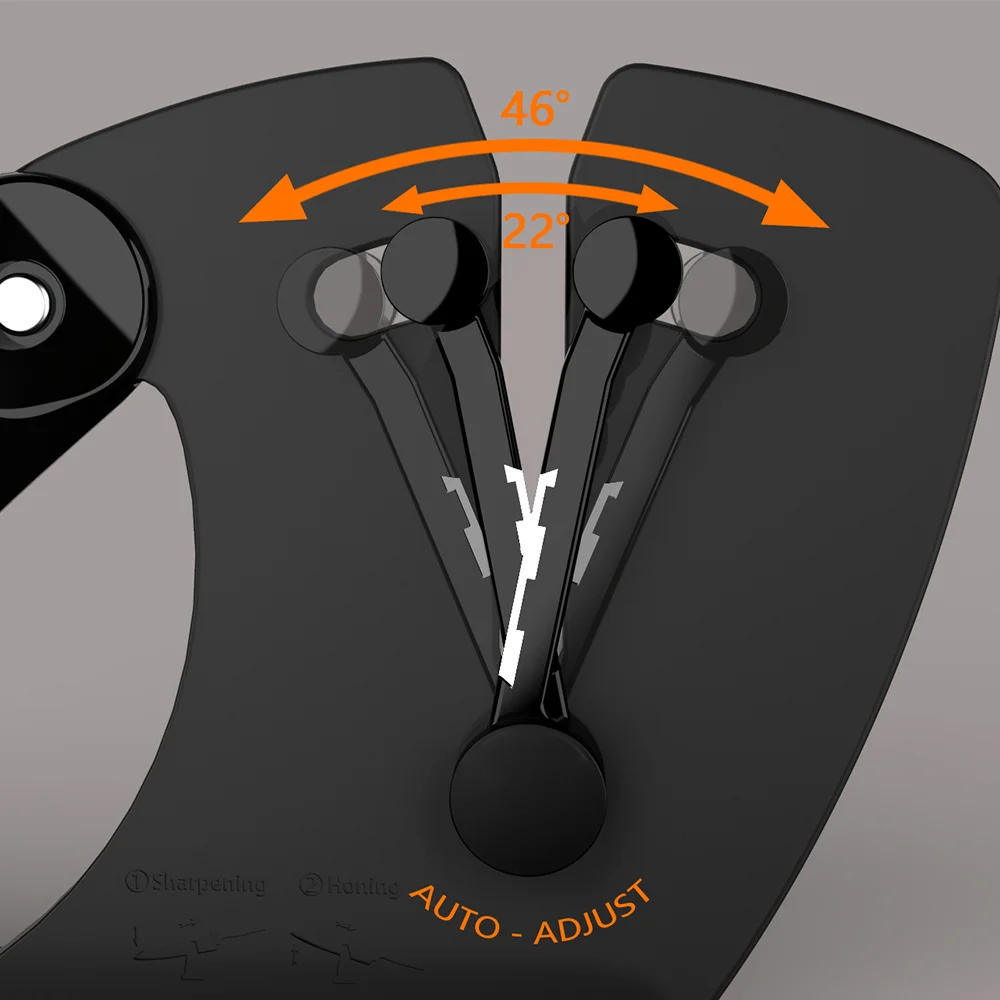 Description Picture 4 of itemRISAMSHA Kitchen Knife Sharpener Professional Knives Sharpener Edge Auto-adjust Blade Easy To Use Quick Sharpening Tool Spyderco