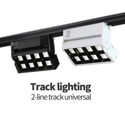 Luces de pista LED integradas, 20W, foco LED, Downlight para sala de estar, iluminación sin luz principal, serie de lámparas de