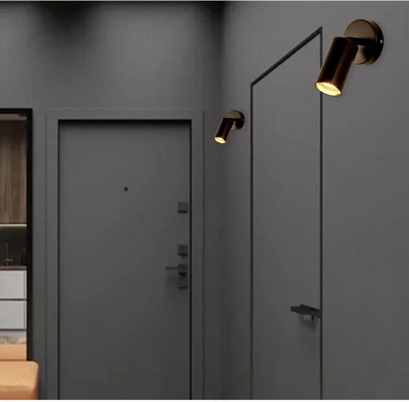 Description Picture 4 of itemCreative LED Rotating Adjustable E27 Wall Light Bedroom Bedside Reading Light Living Room Staircase Corridor Lighting Fixture