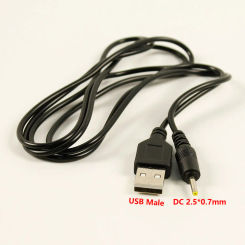 1PC USB to DC 2.5*0.7mm small circular hole for Small Fan Round Head Charger Power Supply USB Universal Jack DC Data Cable