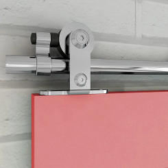 CCJH4-6.6FT Sliding Door System Kit Accessories Stainless Steel Guides are Applicable to All Sliding Door Barn Door Hardware Kit