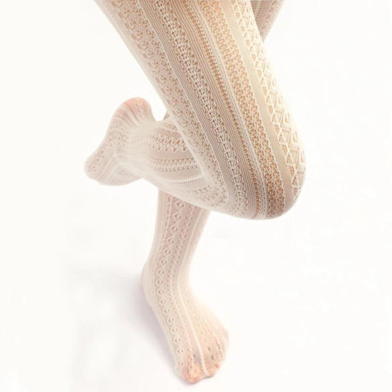 Description Picture 6 of itemAutumn Women Lolita Tights Lace Stockings Woman Hollow Out White Female Pantyhose Stockings Tattoo Tights Pattern