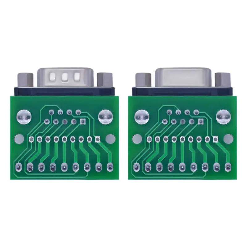 Description Picture 4 of item5pairs  DB9 Male and Female Connector Adapter Screw Terminal 9-Pin 9-Hole RS232 RS485 Conversion Board