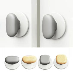 ABS Cabinet Door Knob Self-adhesive Wood Grain Small Square Drawer Knob Wardrobe Cupboard Door Handle Furniture Hardware