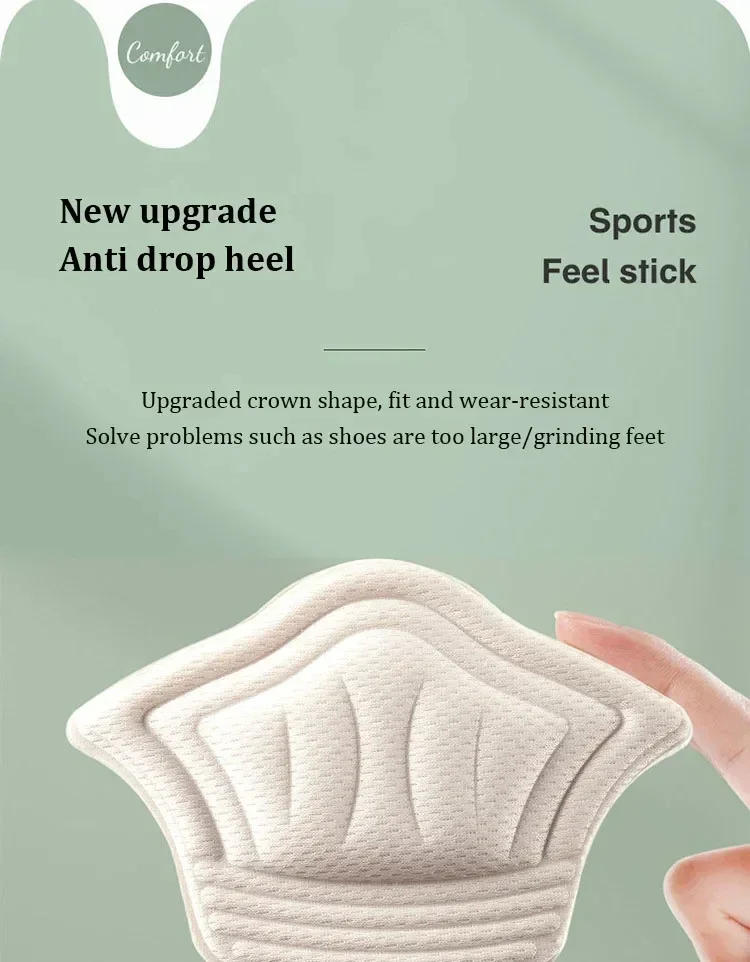 Description Picture 5 of itemHeel Sticker for Shoes Insoles Patch Heel Pads for Sport Shoes Pain Relief Antiwear Feet Pad Back Sticker Cushion Inserts Insole