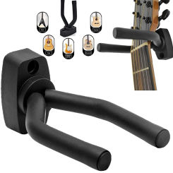 1/2PCS Guitar Wall Mount Hanger Black Guitar Hanger Wall Hook for All Size Guitars Bass Mandolin Banjo Ukulele Guitar Accessorie