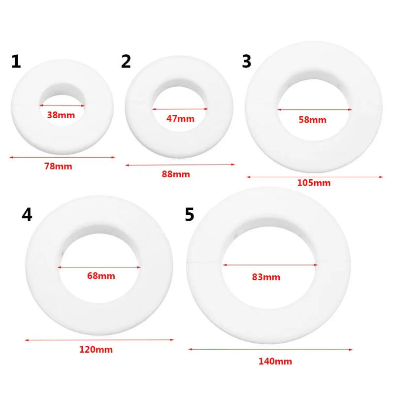 Description Picture 2 of itemPlastic Faucet Decorative Cover Split Type Pipe Wall Cover Useful White Flange Cover Bathroom Kitchen Faucet Accessories