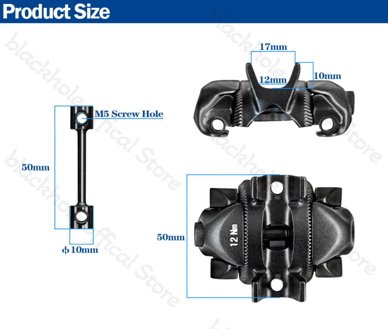 Description Picture 3 of itemBike Frame Seat Post Head Parts Track Type Seatpost Clamp Carbon Frame Seat Post Saddle Clamp Compatible 7*7mm and 7*9mm Rail