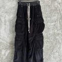 men wide leg corduroy cargo flare pants