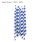 10PCS blue straw