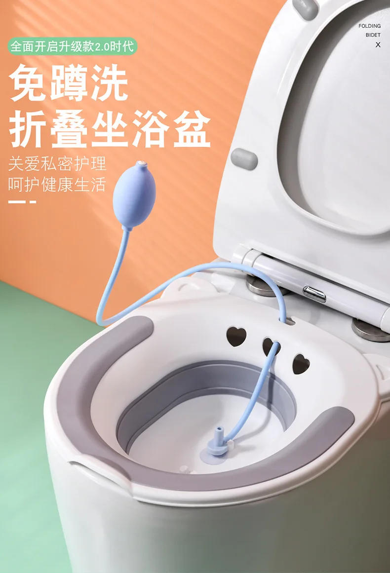 Description Picture 2 of itemFolding Portable Bidet Maternity Self-Cleaning Private Parts Buttock Rinse Perineal Soak Bath Hemorrhoid Treatment Bidet